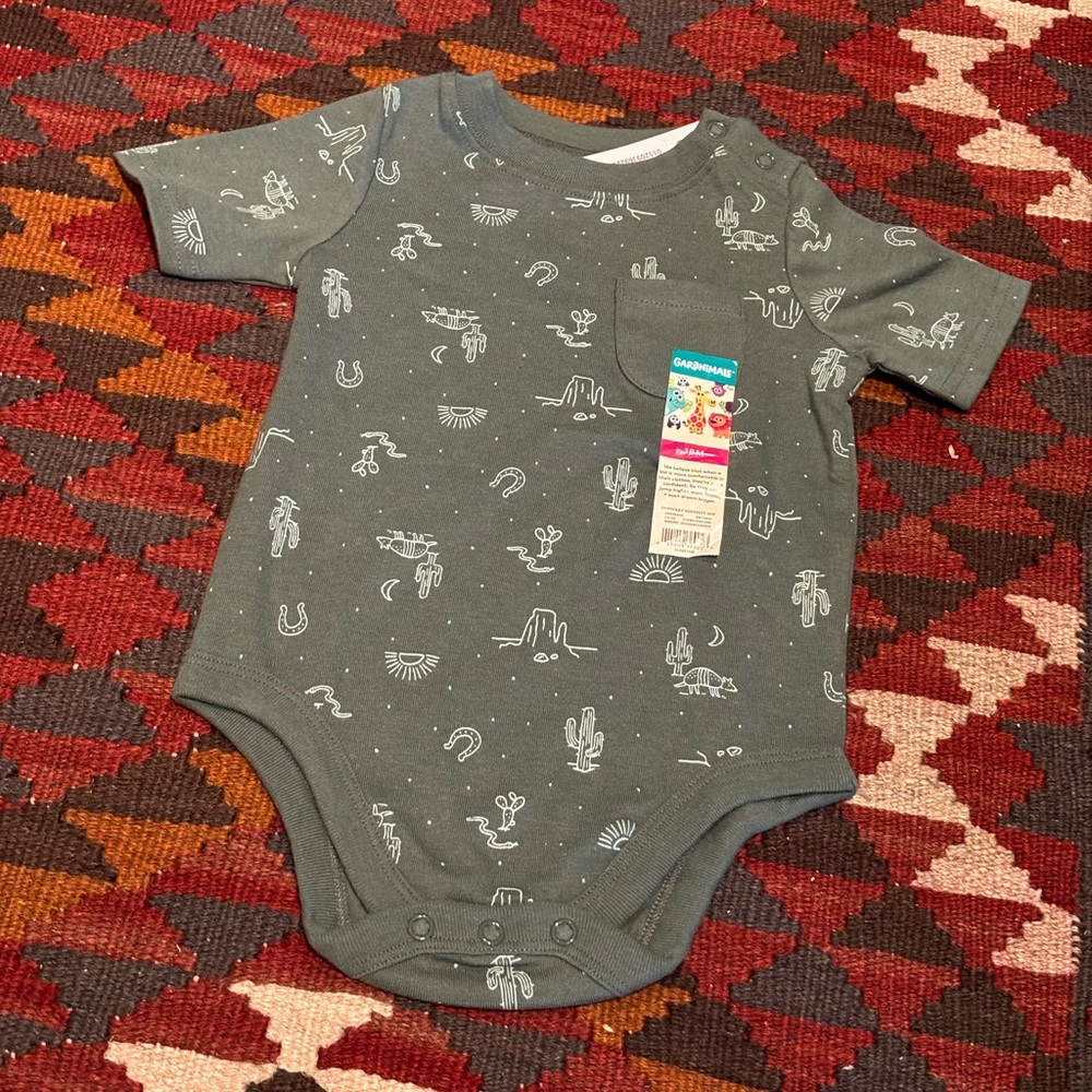 NWT Garanimals western print onesie